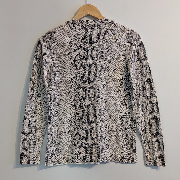 J Crew Snake Print Teddie Sweater, Small, Excellent Condition - Picture 3 of 7